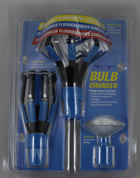 Ettore Light Bulb Changer Kit 5 Piece Set Changing Fluorescent Standard Recessed