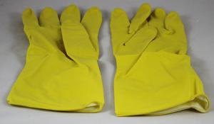 Yellow Latex Gloves